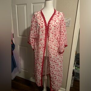 LulaRoe heart kimono
